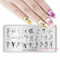 Пластина для стемпинга NICOLE DIARY 003