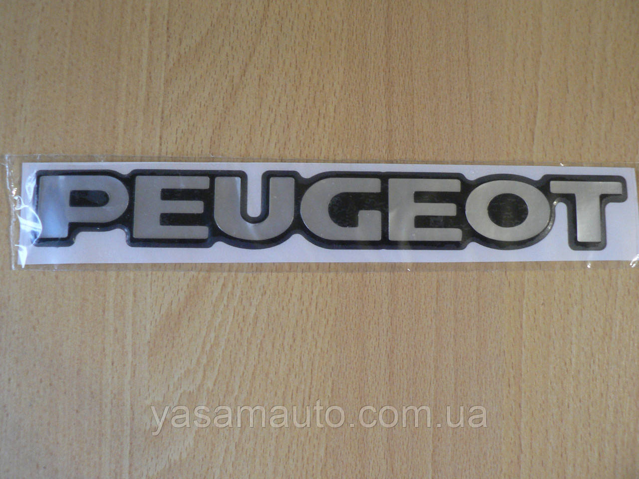 Наклейка s орнамент задній Peugeot 230х30х1.4 мм силіконова Уцінка бульбашки 3 шт. на авто Partner Пежо Партнер