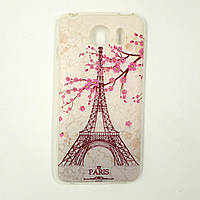 Чохол-бампер TPU силікон для Prestigio PSP 3533 Grace Z3 DUO Вежа з сакурою