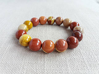 Браслет Яшма Мукаїт d 10 мм