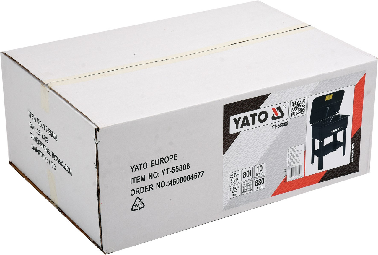 Стационарная электрическая мойка 80 л YATO YT-55808 - фото 8 - id-p1116325482