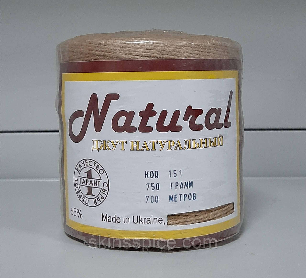 Шпагат джутовий натуральний льоняний