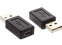 Адаптер Переходник USB2.0 (папа) на Mini USB (мама)