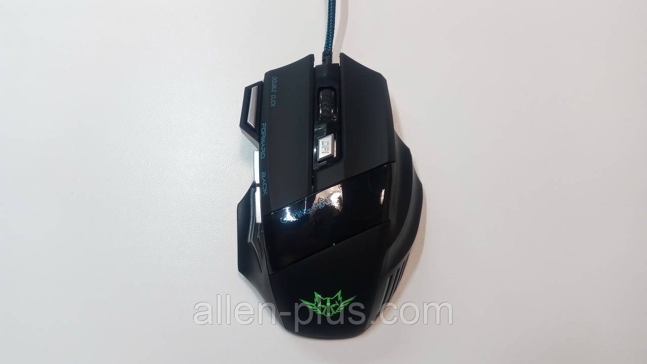 Ігрова миша з подвійним кліком 7D (3200 DPI) GAMING double click USB, black