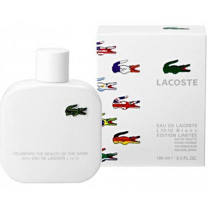 Eau De Lacoste L. 12.12 Blanc Edition Limited туалетна вода 100 ml. (Лакоста Єау Де Л. 12.12 Бланк Эдишн Ліміт), фото 2