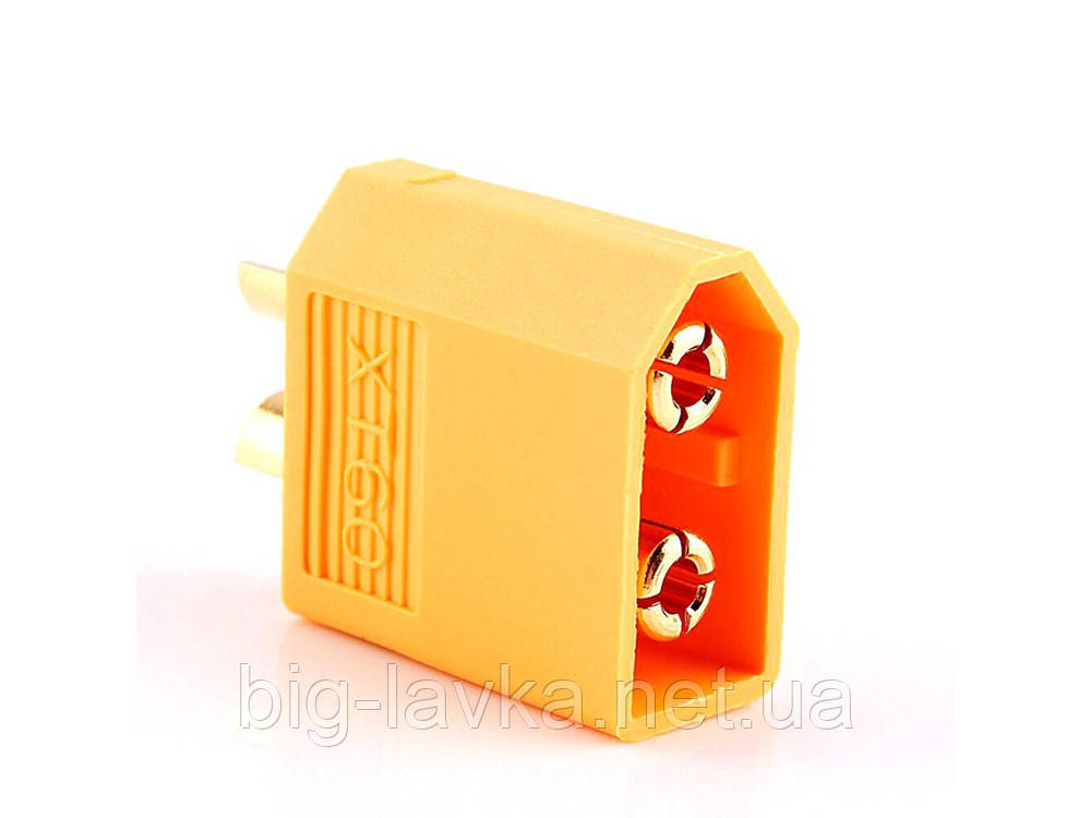 Роз'єм живлення силовий XT60 для дронів, електровелосипедів. 10 шт. (5 пар) Жовтий, фото 1