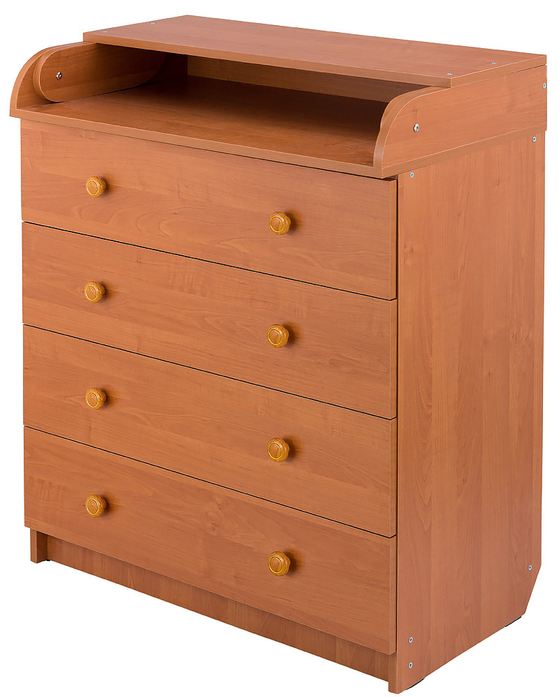 Пеленальний комод Babyroom Комод 4 тел.Big 102x80x50 вільха, фото 1