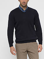 Синій чоловічий светр LC Waikiki/ЛС Вайкікі з V-подібним вирізом