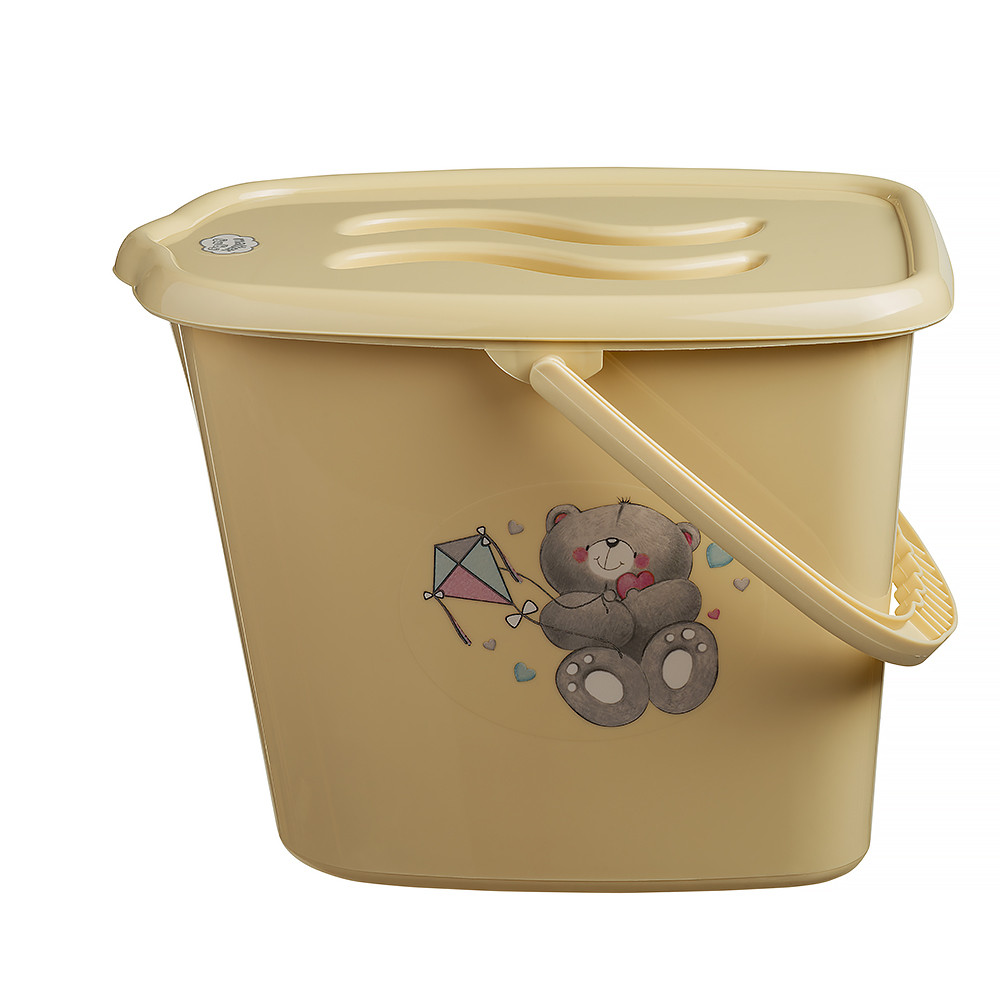 Відерце для підгузків і води Maltex Bear 2145 beige, фото 1