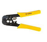 Кліщі TOPEX для обтиску телефонних наконечників 6Р 8Р (32D408)