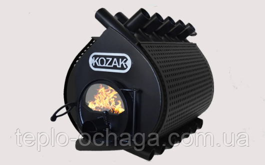 Камін Булер'ян, 02 скло, кожух KOZAK