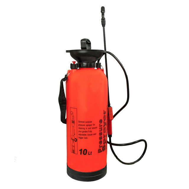 Ручний садовий помповий обприскувач AMZ Pressure Sprayer Червоний 10 л (ST-519085218)