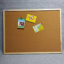 Дошка коркова. Пробковий стенд (дерев'яна рамка) Інтелект