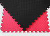 Мат татамі 100*100*4 см Eva-Line Extra Quality чорний/червоний Плетінка 100 кг/м3 (будо-мат, даянг), фото 3