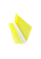 Куточок фасадний з сіткою (10х17), 2,5м / 3м, Преміум (Польща), пластик жовтий