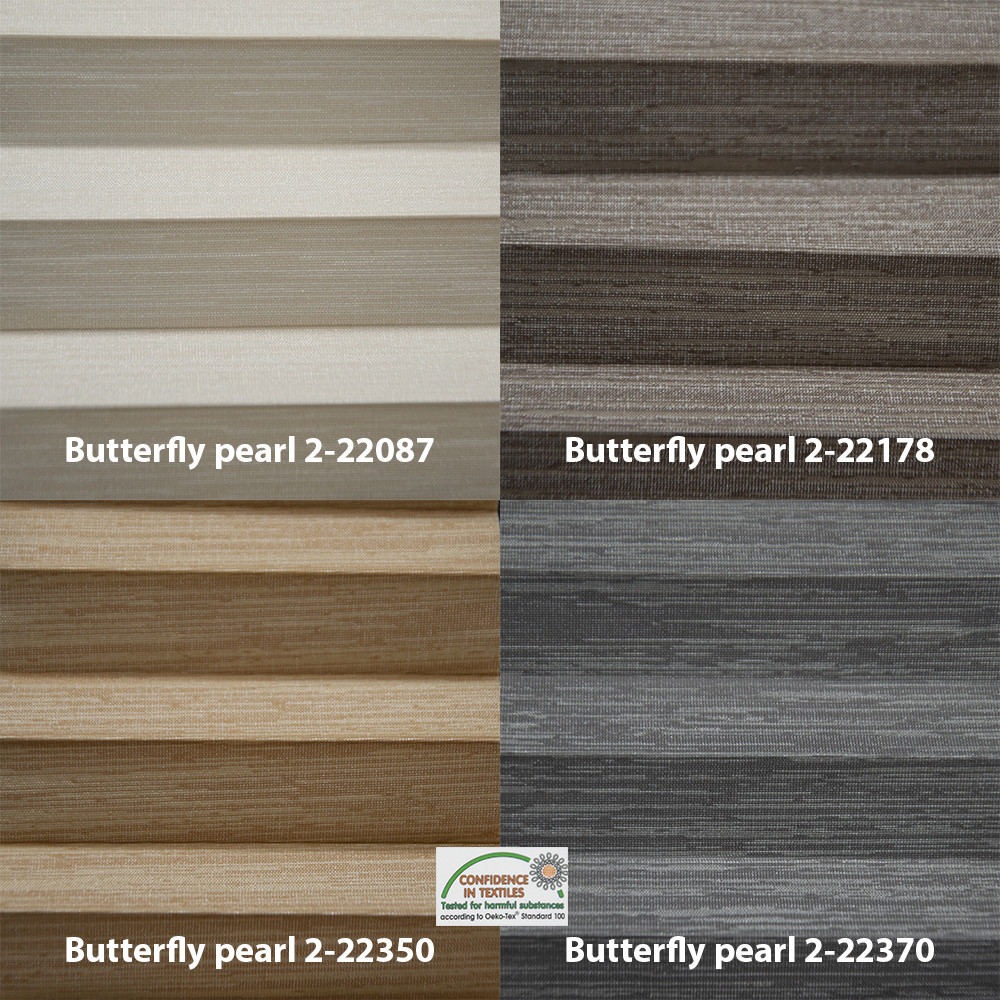 Шторы плиссе Butterfly pearl (21 вариант цвета) - фото 3 - id-p1116589603