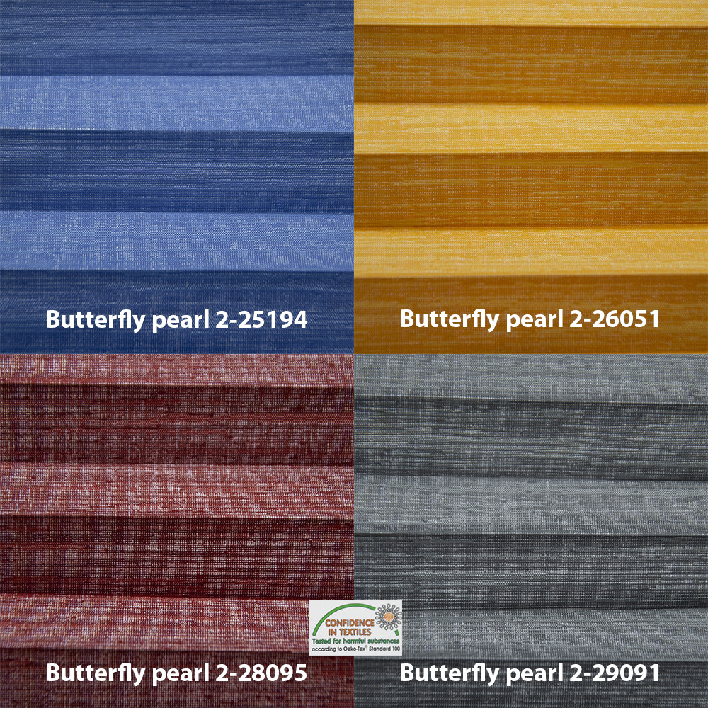 Шторы плиссе Butterfly pearl (21 вариант цвета) - фото 6 - id-p1116589603