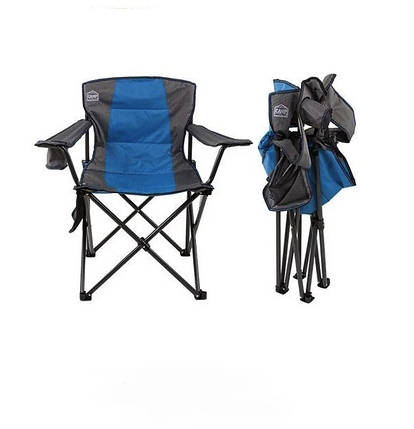 Стілець туристичний розкладний CampMaster Classic300 синій, фото 4