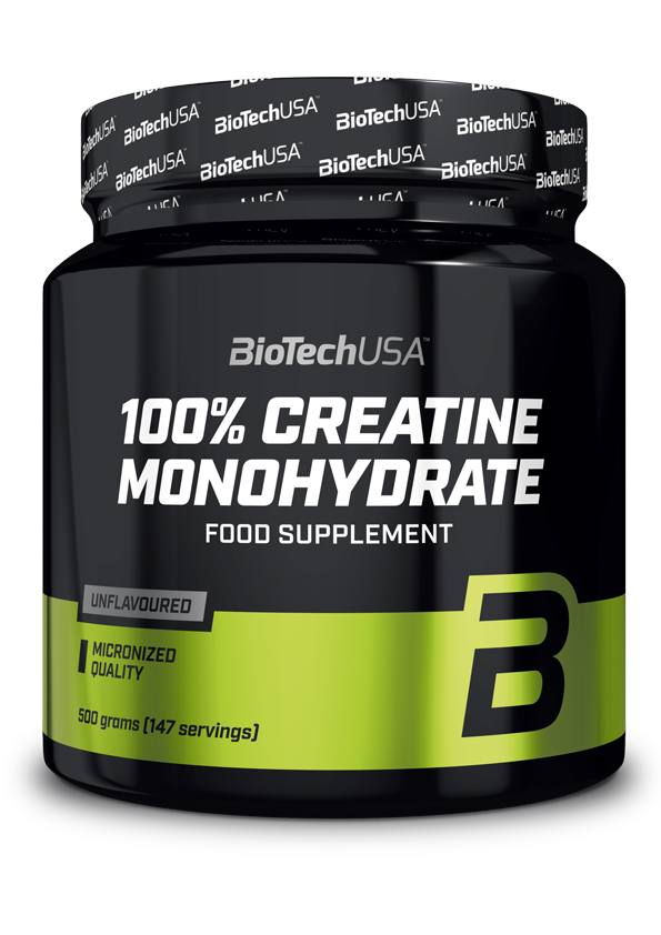 Креатин 100% Creatine Monohydrate (0,5 кг) BioTech USA, фото 1