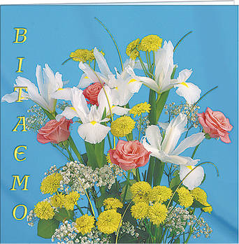 Вітальна листівка подвійна "Вітаємо!", № 1213