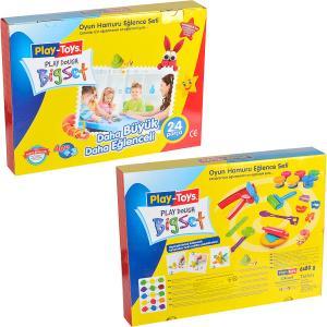 Набір ігровий тісто Bigset 6х80гр з іграшками "Play-Toys"