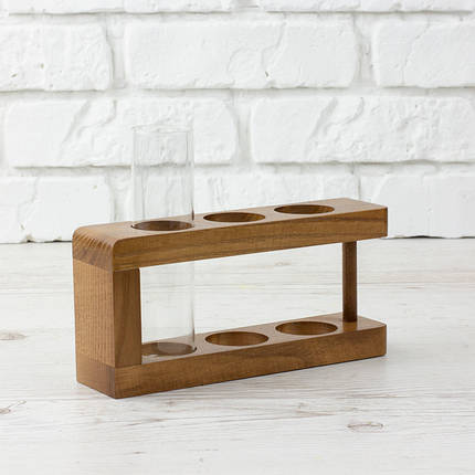 Підставка для канцелярії горіхового кольору (з 1 циліндром), фото 1