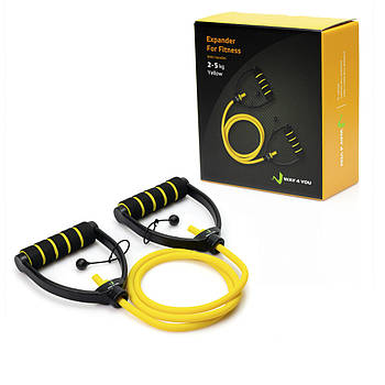 Еспандер трубчастий з ручками регульований по довжині Навантаження 2-5 кг