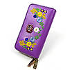 Фіолетовий жіночий шкіряний гаманець-клатч 19.5 х 3.5 х 11 см, фото 8