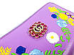Фіолетовий жіночий шкіряний гаманець-клатч 19.5 х 3.5 х 11 см, фото 7