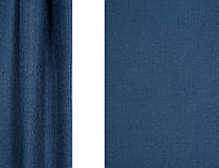 Портьерная ткань для штор Блэкаут - Лён синего цвета (Gloria HT RUSTIK-14/280 L Bl)