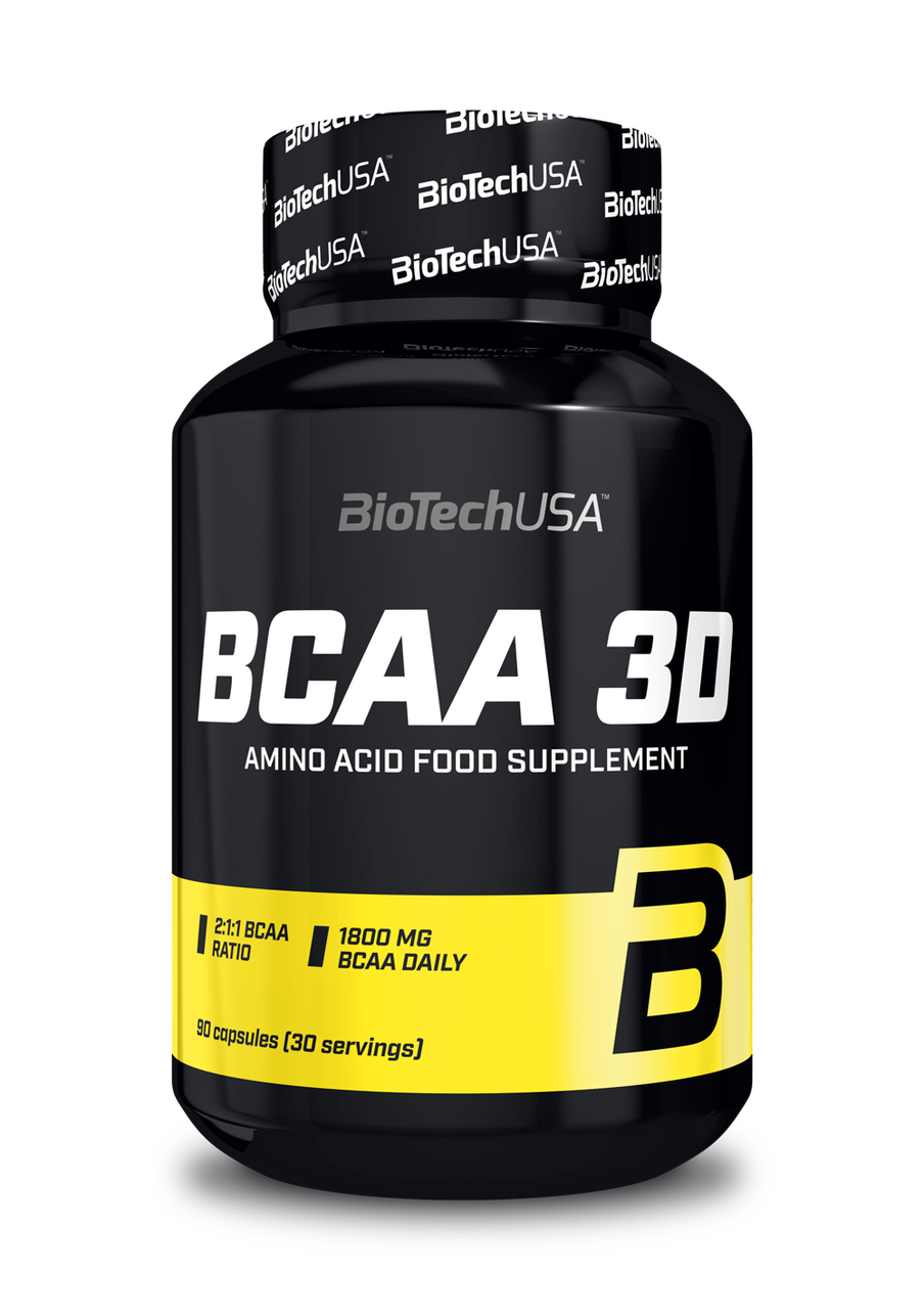Амінокислоти BCAA 3D (90 капс.) BioTech USA