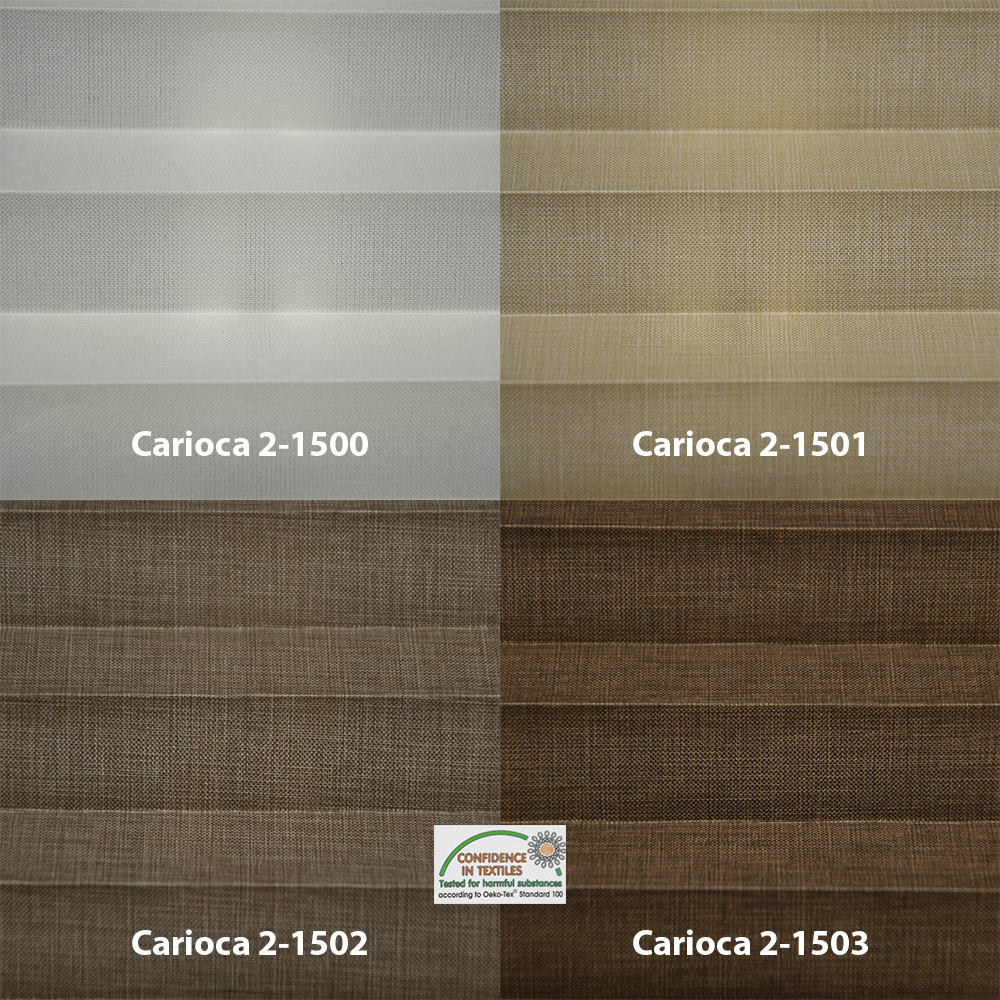 Шторы плиссе Carioca (13 вариантов цвета) - фото 2 - id-p1116686397