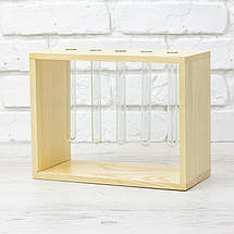 Декоративна підставка під квіти (5 пробірок), фото 4