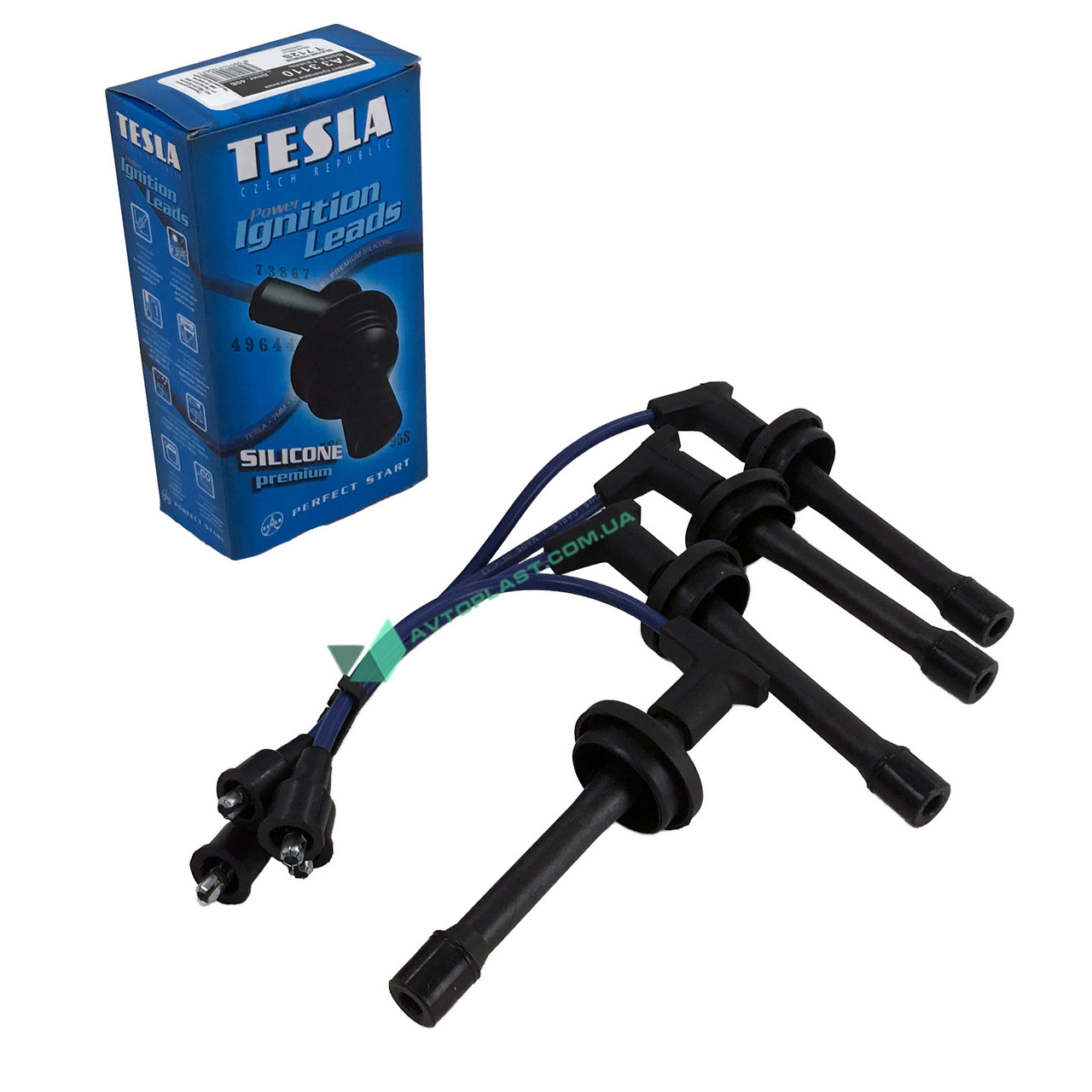 Дроти запалювання Газель,Волга дв.406-409 компл. TESLA T712S силiкон синi