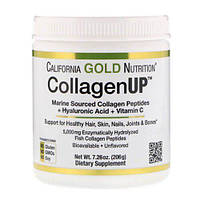 California Gold Nutrition CollagenUP Премиум Морской Коллаген, Гиалуроновая кислота, Витамин С (206 гр.)