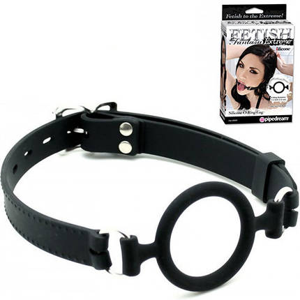 Кляп з кільцем VIP Ring відкритий рот, фото 1