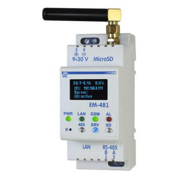 Контролер WEB-доступу до MODBUS обладнання EM-481 Новатек