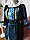 Жіноча шифонова блузка "Жовто-блакитна", фото 3