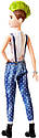 Лялька Барбі " Модниця 124 з зеленим ірокезом у джинсовому комбінезоні Barbie Fashionistas124, фото 3