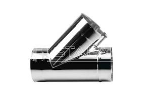 ТРІЙНИК 45 ГРАДУСІВ ОДНОСТІННИЙ STALAR З ВИСОКОЯКІСНОЇ НЕРЖАВІЮЧОЇ СТАЛІ