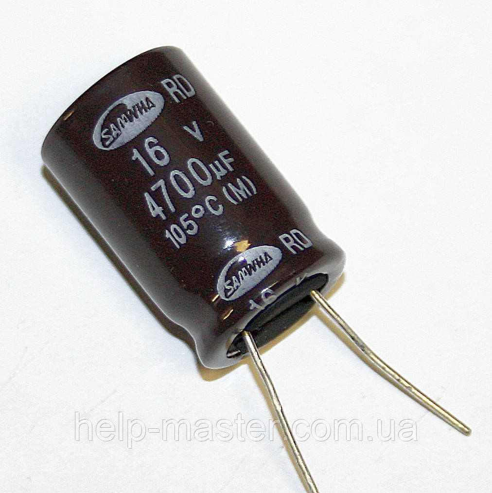 4700мкф-16v (105°C)  <RD> 16*25  Samwha, фото 1