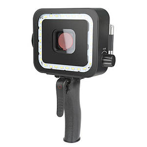 Водонепроницаемый LED свет со вспышкой и светофильтром для экшн камер GoPro Hero 5, 6, 7 (код № XTGP540)