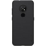 Nillkin Nokia 6.2/ 7.2 Super Frosted Shield Black Чохол Накладка Бампер, фото 3