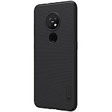 Nillkin Nokia 6.2/ 7.2 Super Frosted Shield Black Чохол Накладка Бампер, фото 5