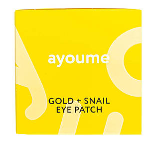 Гідрогелеві патчі з золотом і муцином равлики Ayoume Gold+Snail Eye Patch 60 шт (804142), фото 1
