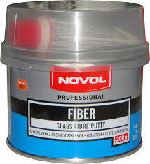 Шпаклівка автомобільна поліефірна зі скловолокном Novol "FIBER" 0.6 кг