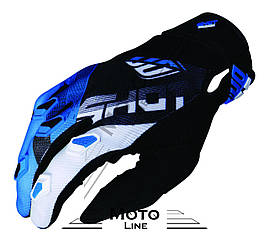 Перчатки SHOT DEVO ULTIMATE BLACK CYAN