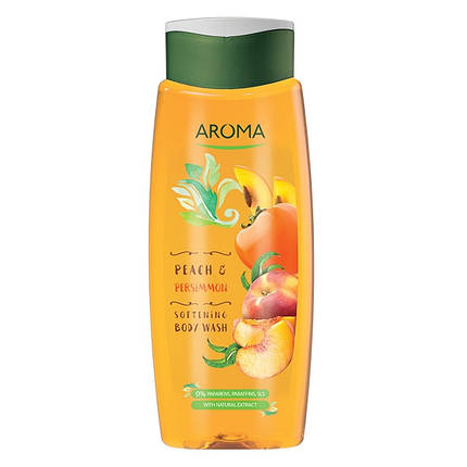 Гель для душу Aroma Персик і Хурма 400 мл, фото 2
