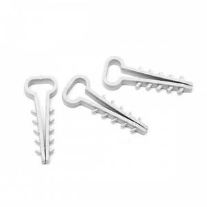 Дюбель "Ялинка"/Крепеж для кабелю ПЛОСЬКИЙ (ялинка) П1(8*4 мм) (100)