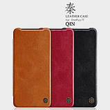 Nillkin Oneplus 7T Qin Red leather case Шкіряний Чохол Книжка, фото 5